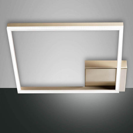 LED Deckenleuchte Bard 3510lm Gold-Edelmatt mit modernem, schlichten Design.