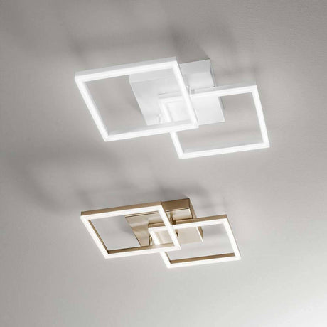 LED Deckenleuchte Bard 3510lm Weiß - eckige Deckenleuchte mit modernem Design und gleichmäßiger Lichtverteilung.