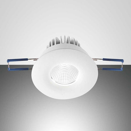 Sigma LED recessed spotlight in white with modern design and energy-efficient lighting.