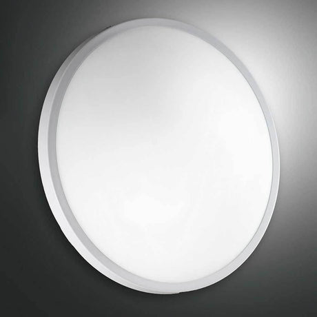 LED Deckenlampe Plaza Metall in modernem Design, rund und schmal, ideal für Wohnzimmer und Schlafzimmer.