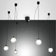 LED Pendellampe Blog aus Metall mit mehreren hängenden Kugelleuchten in modernem Design