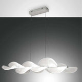 Lampada a ciondolo a LED Sylvie in bianco
