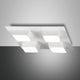 LED Spot Lucas aus Metall – moderne Deckenleuchte mit quadratischen Lichtquellen auf weißem Untergrund.