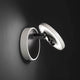 LED Wandlampe Ara 720+360lm Weiß an Wand montiert, modernes Design für Schlafzimmer und Wohnzimmer.