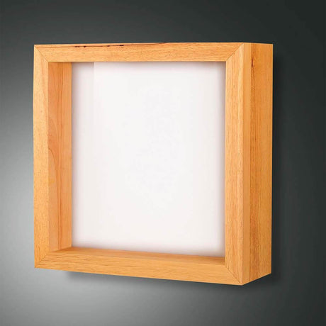 LED Wandlampe Window 2610lm Eichenholz in modernem Design, ideal für stimmungsvolle Beleuchtung.