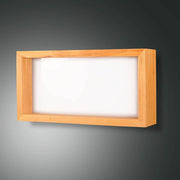 LED Wandlampe Window 3150lm Eichenholz, moderne Holz-Wandleuchte für Flur und Wohnraum