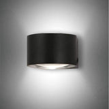 Lampada a parete a led lao ip65 nero