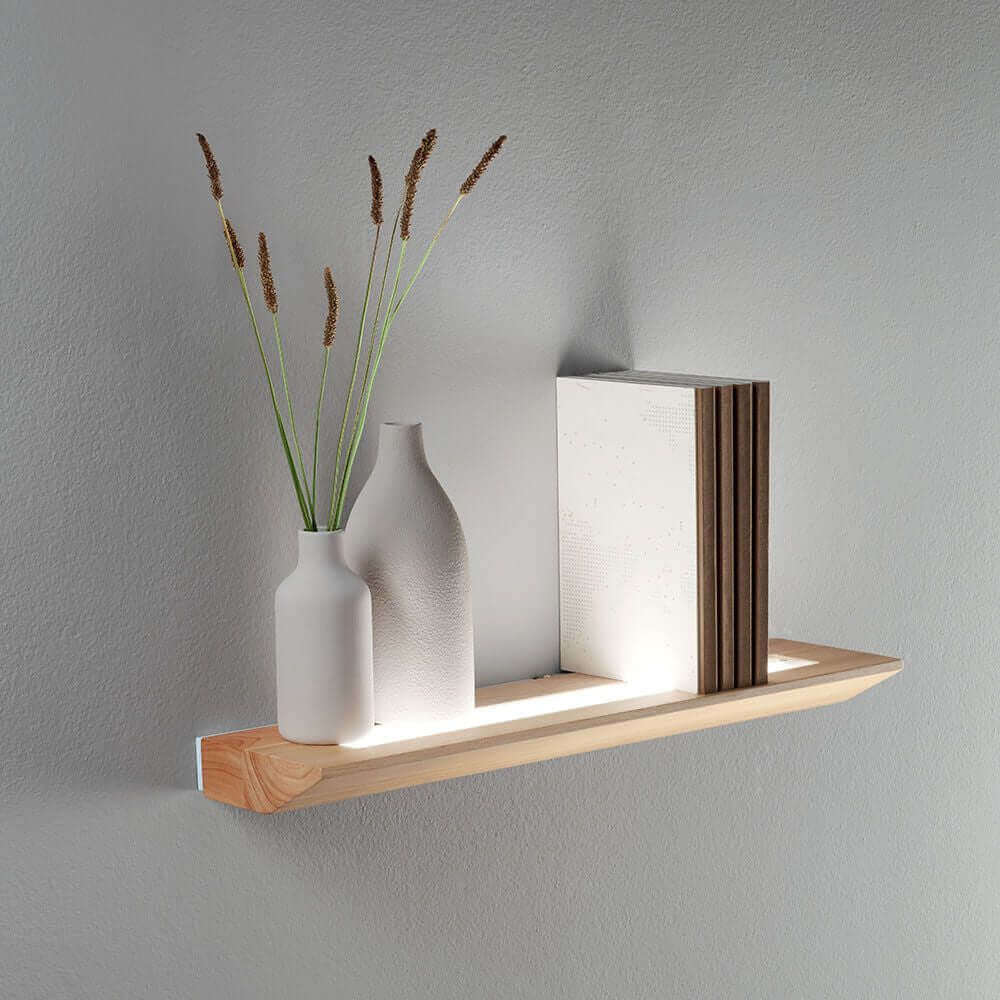 LINUS LED wall light made of oak wood