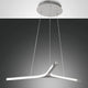 Lira LED Pendelleuchte Ø 70cm in modernem Design, schwebend von der Decke hängend.