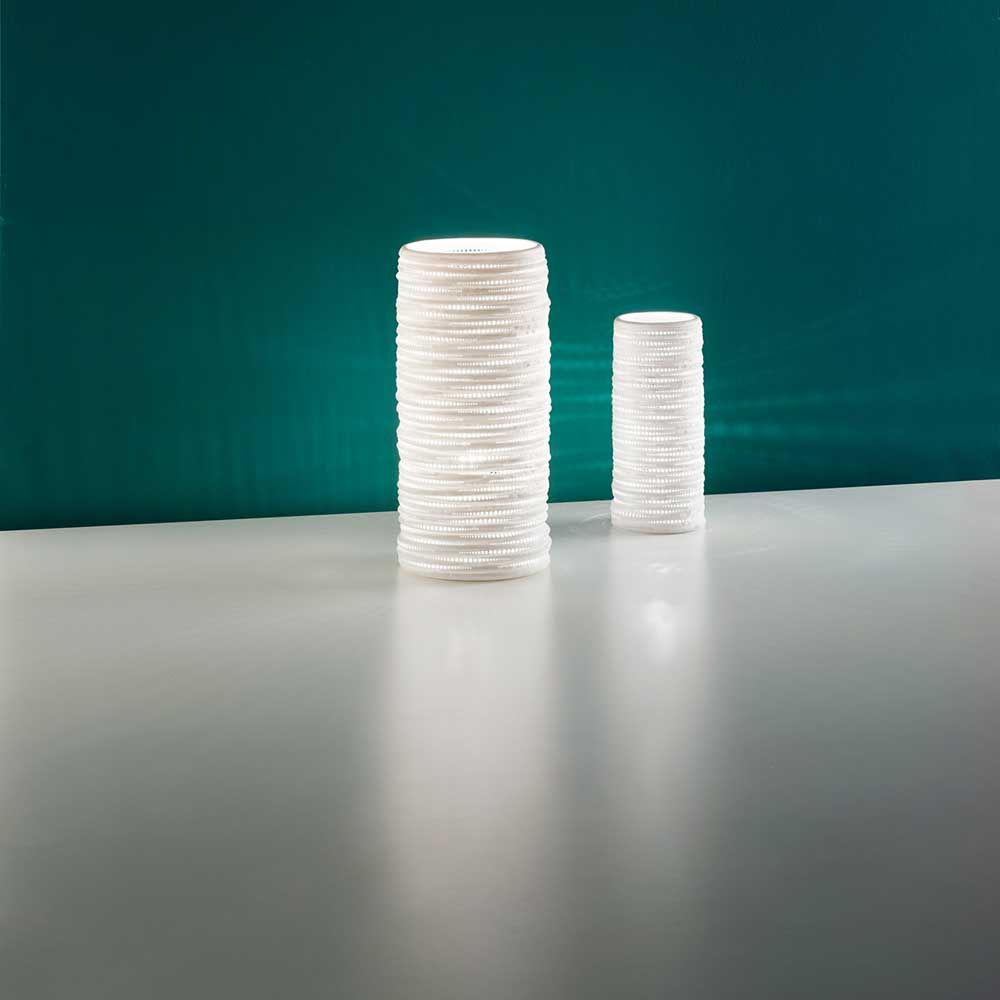 Lámpara de mesa Marbella blanca