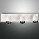 Modo Wandspot GU10 Metall mit drei individuell drehbaren Spots in modernem Design.