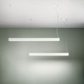 LED Hängelampe mit Ober- und Unterlicht, ideal für Homeoffice, blendfreier opaler Diffusor.