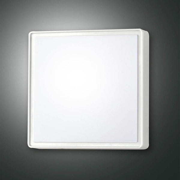 Oban Deckenleuchte LED 15W Warmweiß 3000K 24cm in quadratischer Form mit weißem Diffusor