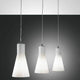 Pendelleuchte Diana in Chrom – moderne Lampen im eleganten Design mit drei Hängelampen.