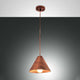 Pendellampe mit Walnuss-Finish, Pendellicht Esino Walnuss, modern und stilvoll.