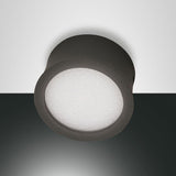 Ponza Spot Anthrazit von Fabas Luce, platzsparend, 7W LED, 630 Lumen, klare Form und modernes Design.
