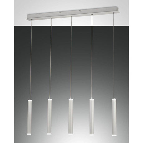 Prado LED Metall Pendelleuchte im Röhrenstil mit Ober- und Unterlicht, trendige Pendelleuchte für moderne Räume.