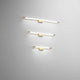 Moderne Rapallo LED Wandleuchte in drei Varianten an der Wand.