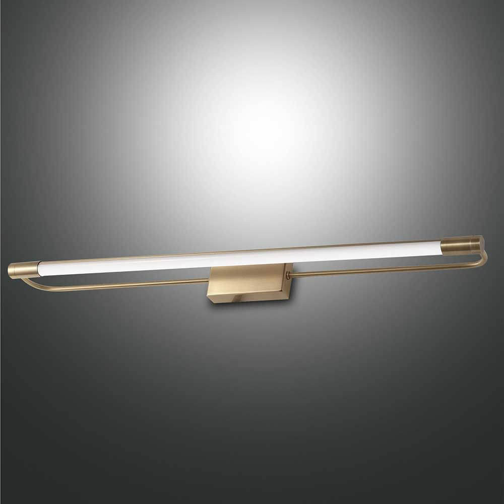 Moderne Rapallo LED Wandleuchte in elegantem Design und warmen Goldfinish.