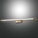 Moderne Rapallo LED Wandleuchte in elegantem Design und warmen Goldfinish.