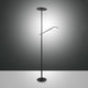 Regina LED Stehlampe 2-flammig in modernem Design, ideal für stimmungsvolle Beleuchtung im Wohnzimmer.