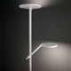 Regina LED Stehlampe 2-flammig in modernem Design mit verstellbarem Arm und hellen LED-Lichtern.