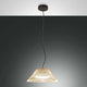 Salento Pendelleuchte Ø 40cm in modernem Design mit schimmerndem Lampenschirm.