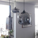 Silo Ø 18cm Pendelleuchte Rauchglas