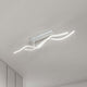 Sinuo LED Deckenlampe 2-flammig Gewellt in modernem Design mit Doppelwellenform, dimmbar.