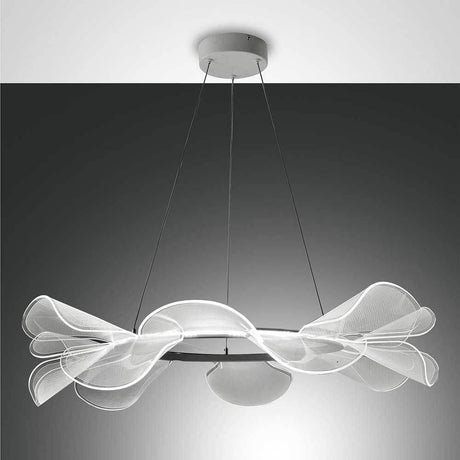 Sylvie LED Pendellampe Ø 76cm mit elegantem, wellenförmigem Design und moderner LED-Beleuchtung.