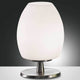 Tischleuchte Rockford Weiß - moderne Tischlampe mit elegantem Design und stilvollem Fuß aus Metall.