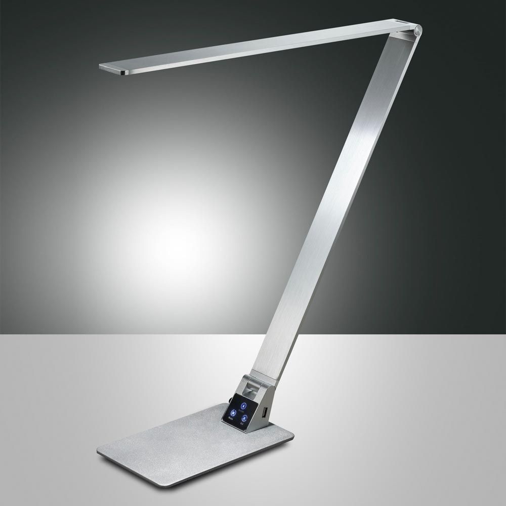 Wasp table lamp aluminum with USB connection