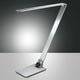 Moderne Wasp Tischleuchte aus Aluminium mit USB-Anschluss und LED-Beleuchtung.
