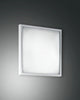 moderne Deckenlampe Osaka in quadratischer Form mit weißem Licht.