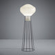 Fabbian Aérostat Stehleuchte Ø 43cm in modernem Design mit elegantem Lampenschirm und feiner Netzstruktur.