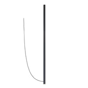 Suspension Fabbian Ari LED de 120 cm sans rosace, en version noire avec câble PVC.