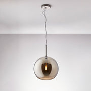Fabbian Beluga Royal Hängeleuchte Ø30cm mit eleganter Glasblase und reflektierendem Licht.