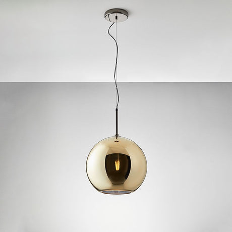 Fabbian Beluga Royal pendant light Ø30cm in an elegant design with metallized surface.