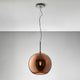 Fabbian Beluga Royal Hängeleuchte Ø30cm - elegante Pendelleuchte mit metallisiertem Schirm in Braun.