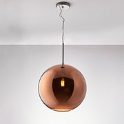 Fabbian Beluga Royal Hängeleuchte Ø40cm in eleganter, metallisierter brauner Optik.
