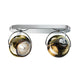 Fabbian Beluga Wand- & Deckenlampe 2-flammig mit modernem Design und farbigen Diffusoren