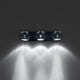Fabbian Beluga Wand- & Deckenlampe 3-flammig mit klarem Kristall-Diffusor und charmantem Licht.