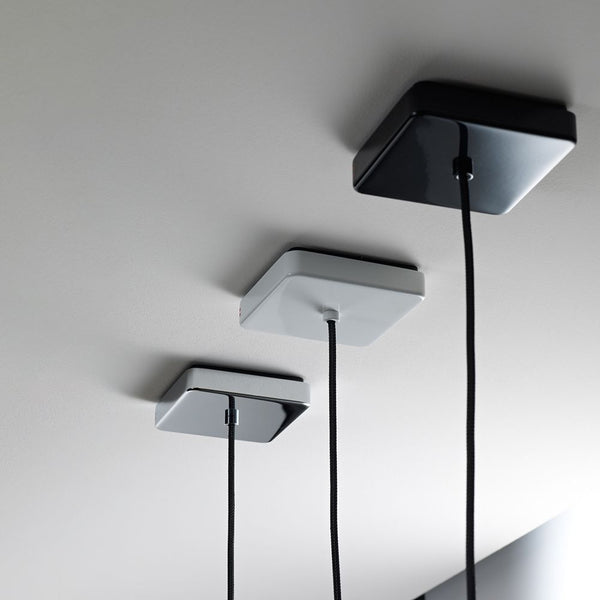 Fabbian Bijou Hängeleuchte Mini GU10 in Schwarz, Weiß und Chrom, moderne Pendelleuchte für Küche oder Wohnzimmer