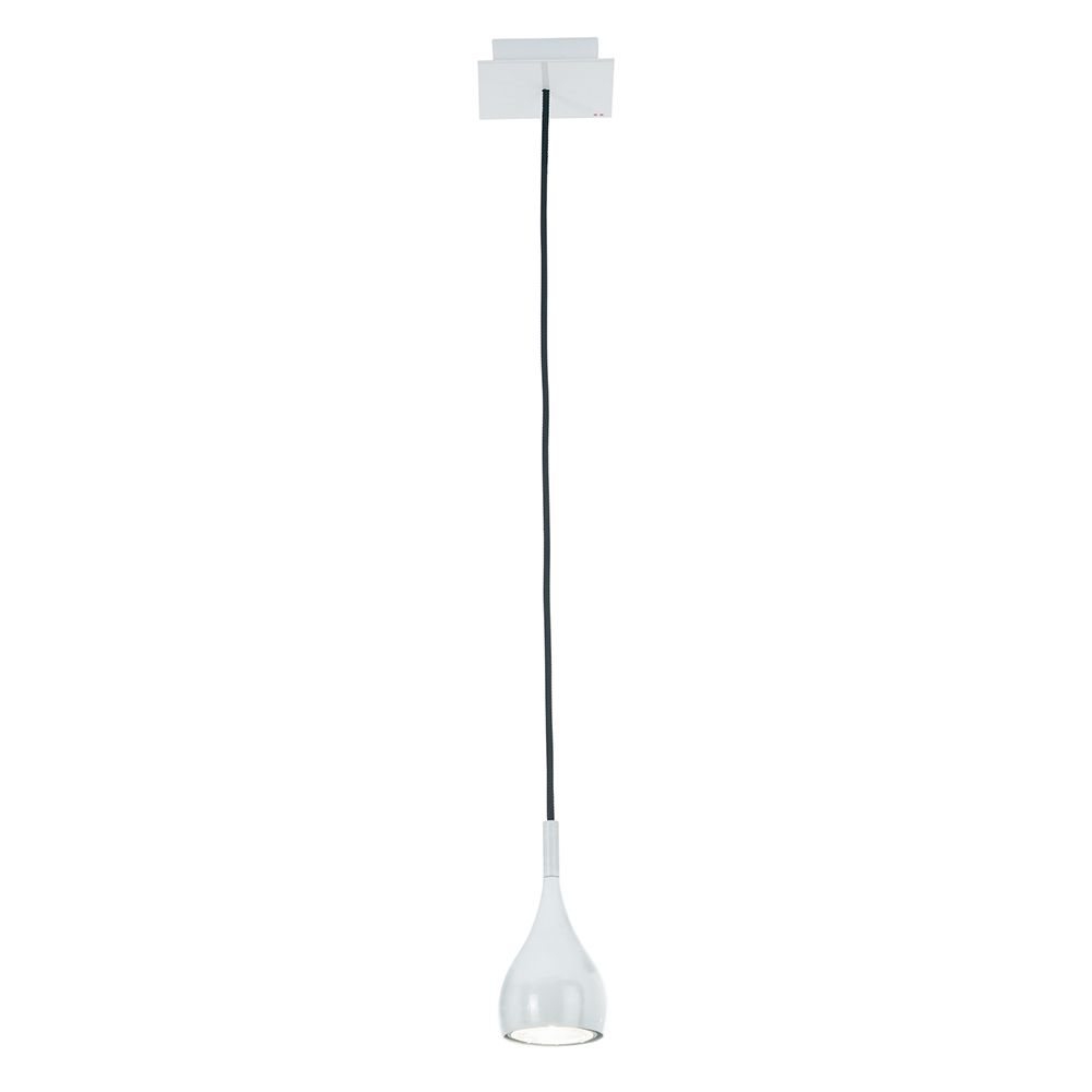 Fabbian Bijou Hängeleuchte Mini in Weiß, modernes Design für Küche oder Wohnzimmer, ideal für Bar-Tische.