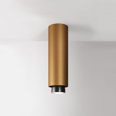 Fabbian Claque LED ceiling light Large 33.5 cm in a modern design and a gold finish.