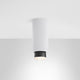 Fabbian Claque LED-Deckenleuchte Medium 23,5cm an Decke installiert, modernes Design.