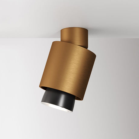 Fabbian Claque LED ceiling spotlight in a modern design, ideal for office and restaurant lighting.