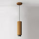 Fabbian Claque LED-Pendelleuchte Large 30cm in modernem Design und braunem Finish.