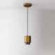 Fabbian Claque LED-Pendelleuchte Small 10cm in modernem Design, goldfarben mit schwarzer Streulinse.