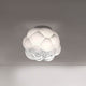 Fabbian Cloudy Deckenleuchte Ø 26cm aus mundgeblasenem Glas, in origineller Wolkenform.